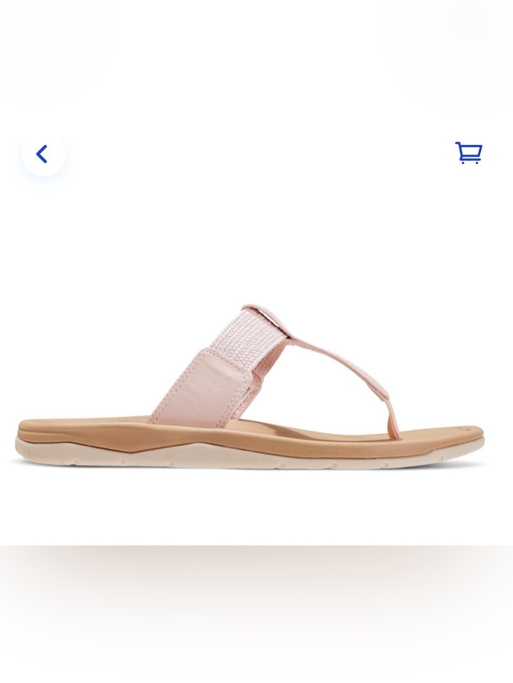 Women's Blush Pink Thong Sandal with Cushioned Footbed (NWT!!!) size:8